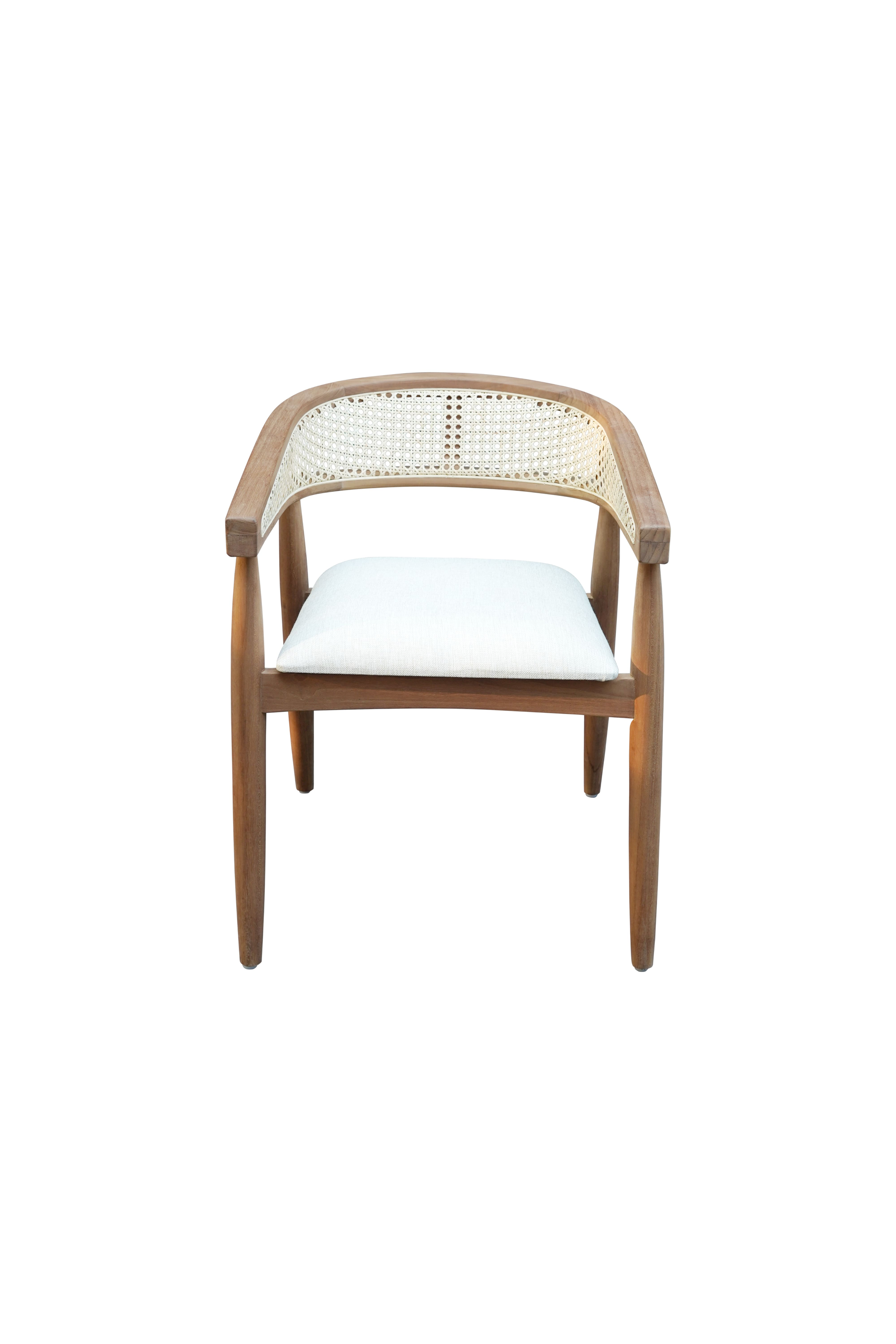 Teak Chair With Rattan
