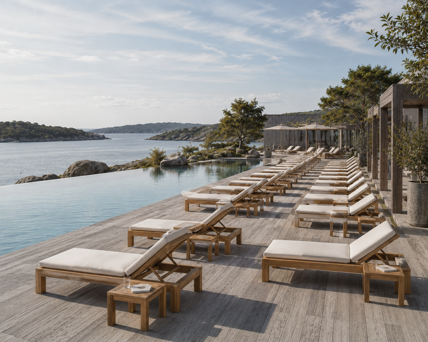 August Lounger and Side Table